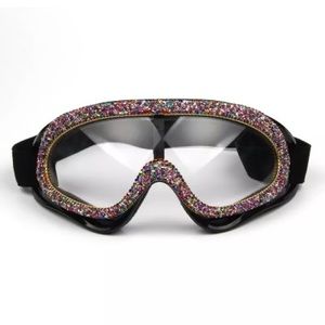 oversized designer rhinestone goggles sunglasses